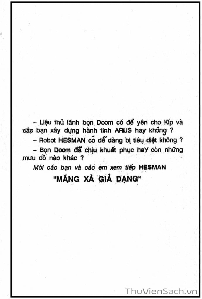 Truyện Tranh Dũng Sĩ Hesman trang 4