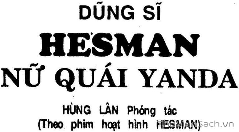 Truyện Tranh Dũng Sĩ Hesman trang 4