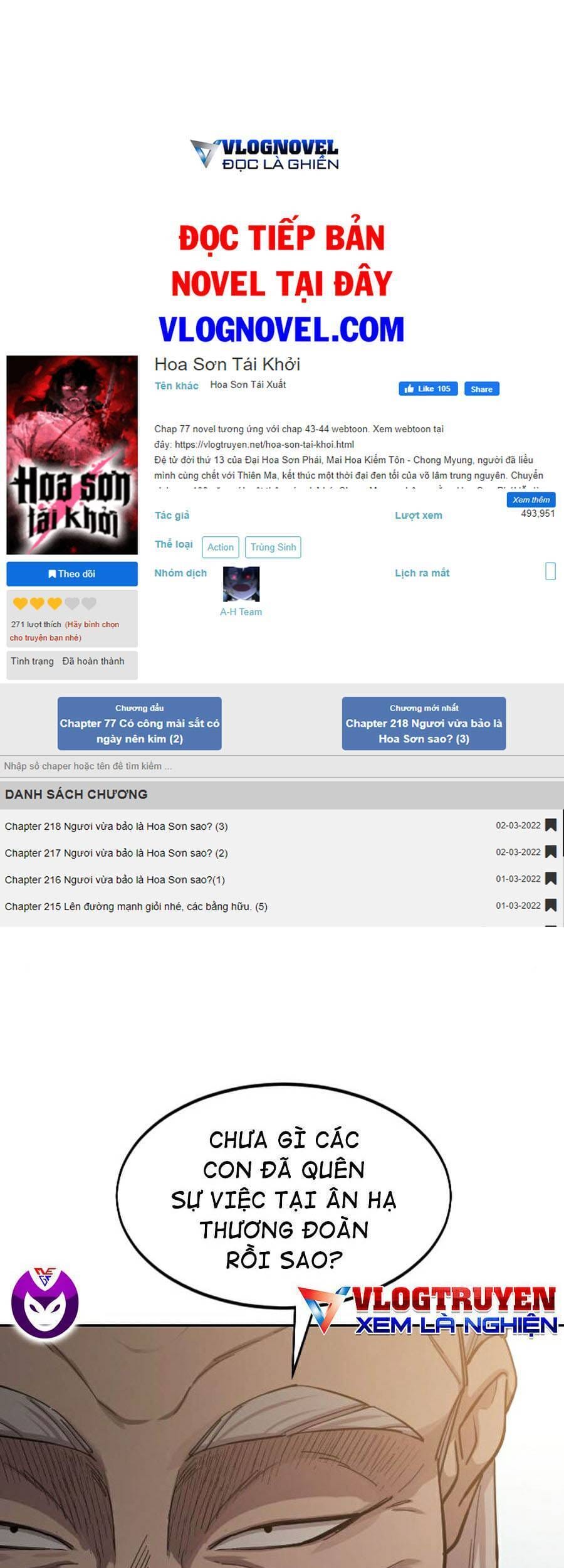 Truyện Tranh Hoa Sơn Tái Khởi trang 6