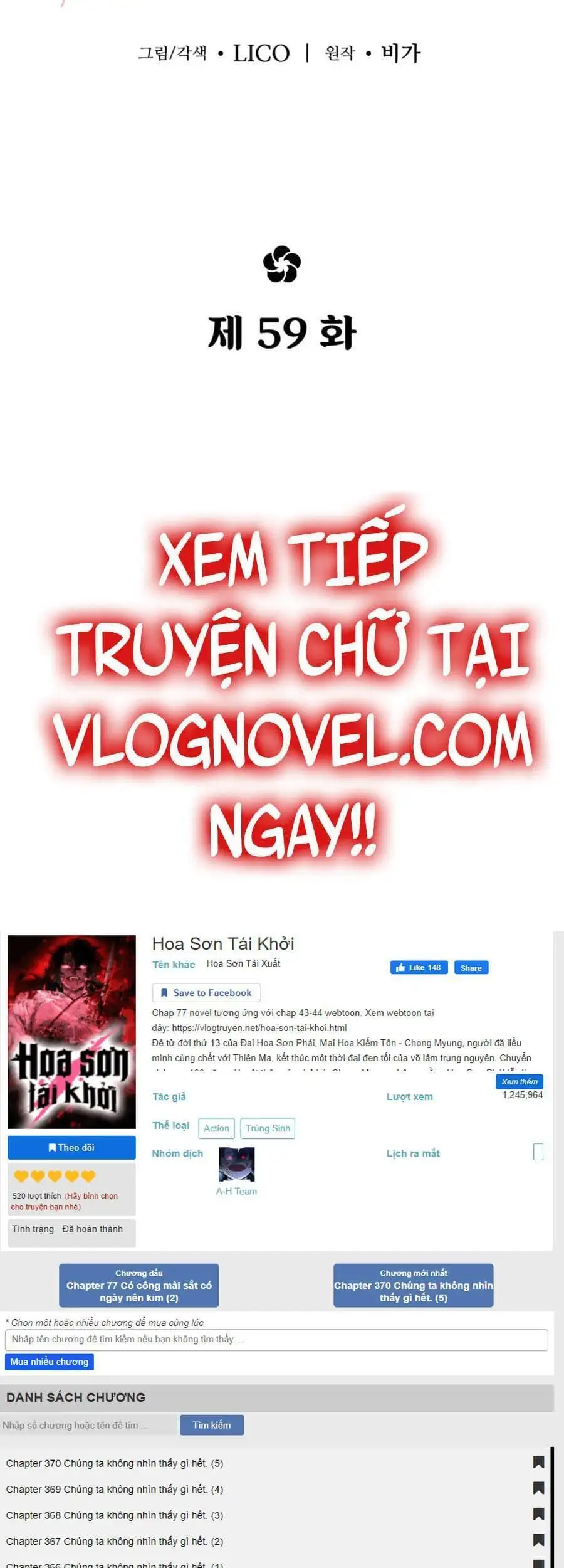 Truyện Tranh Hoa Sơn Tái Khởi trang 6