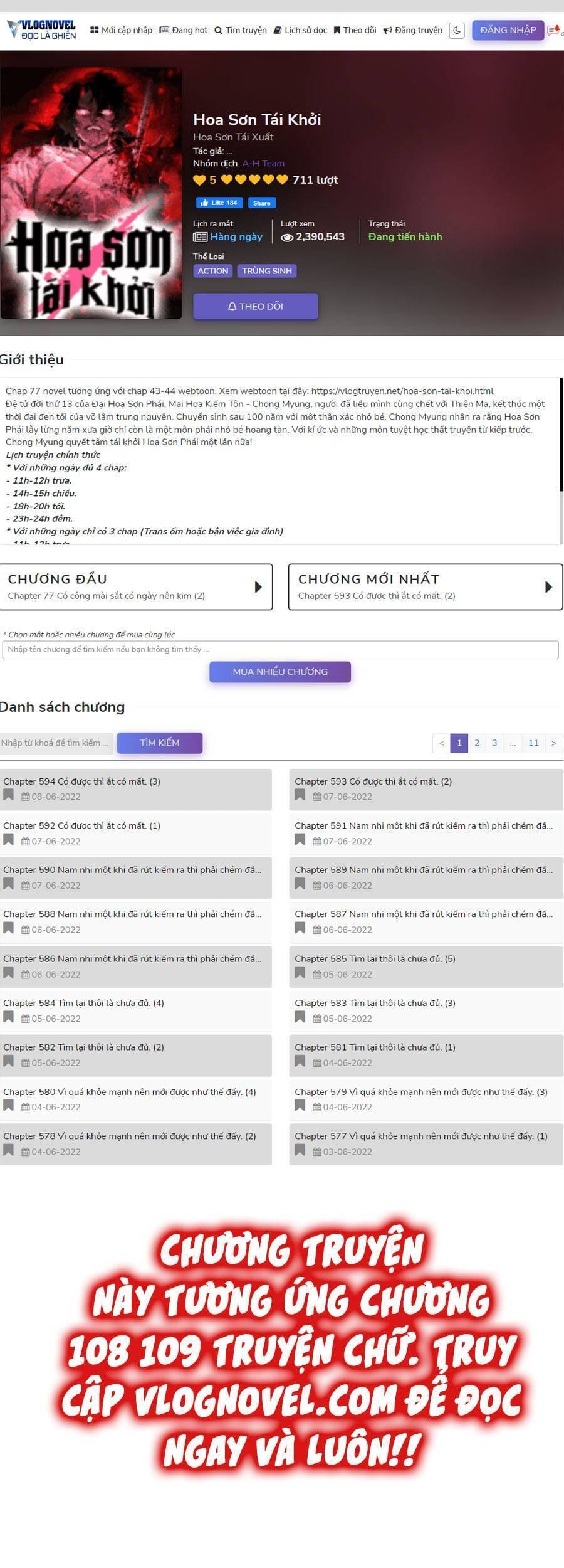 Truyện Tranh Hoa Sơn Tái Khởi trang 6