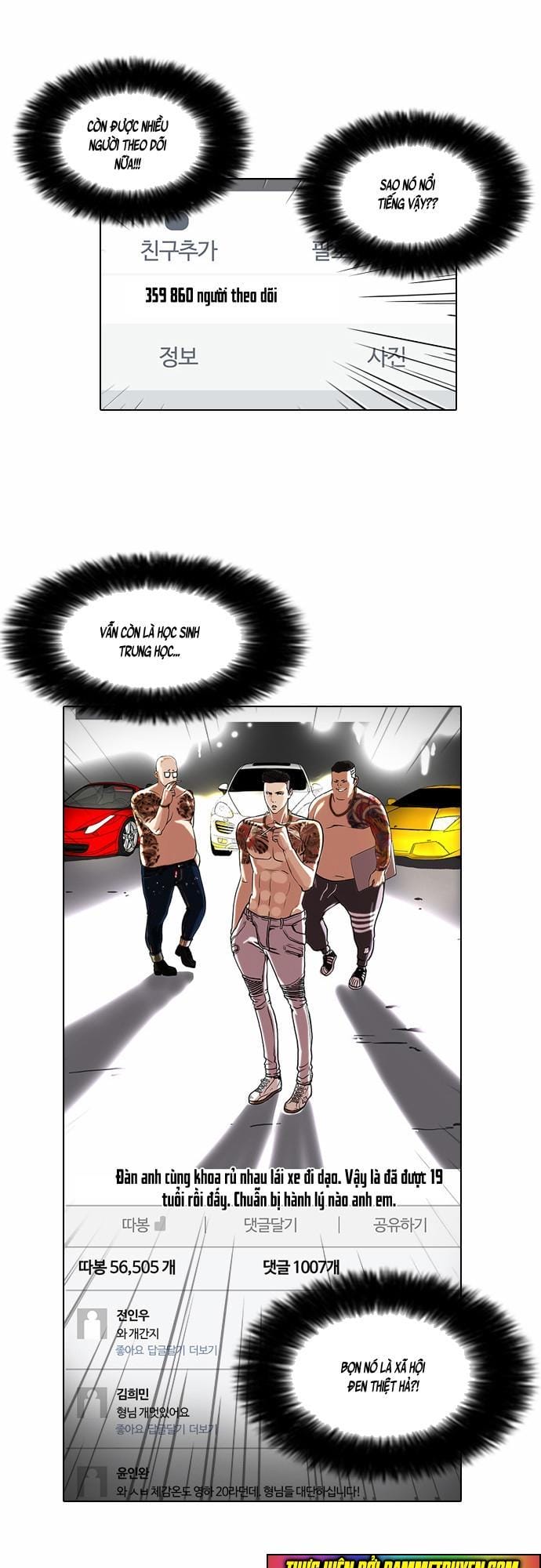 Truyện Tranh Hoán Đổi Diệu Kỳ - Lookism trang 3418