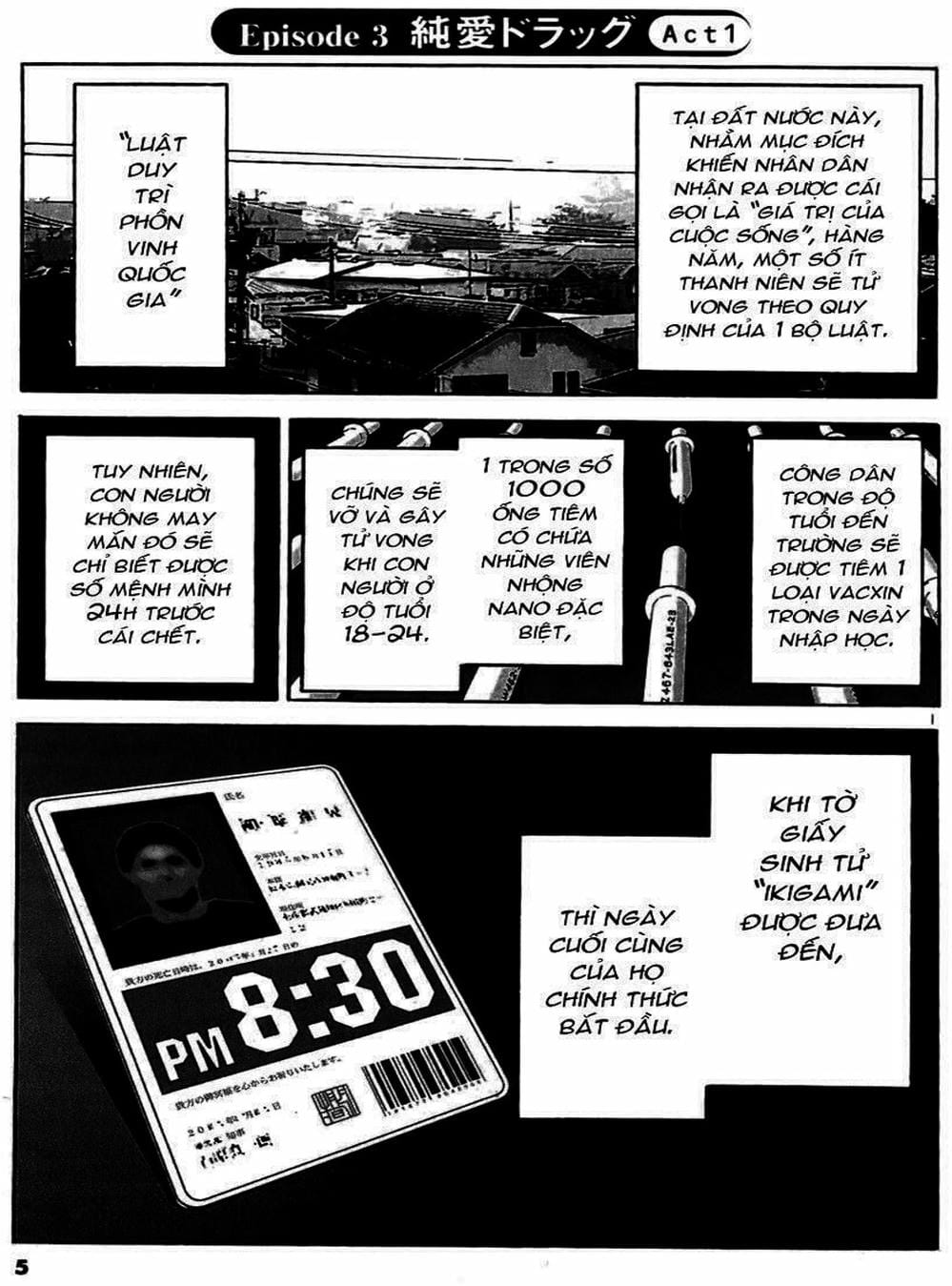 Truyện Tranh Giấy Báo Tử - Ikigami trang 6