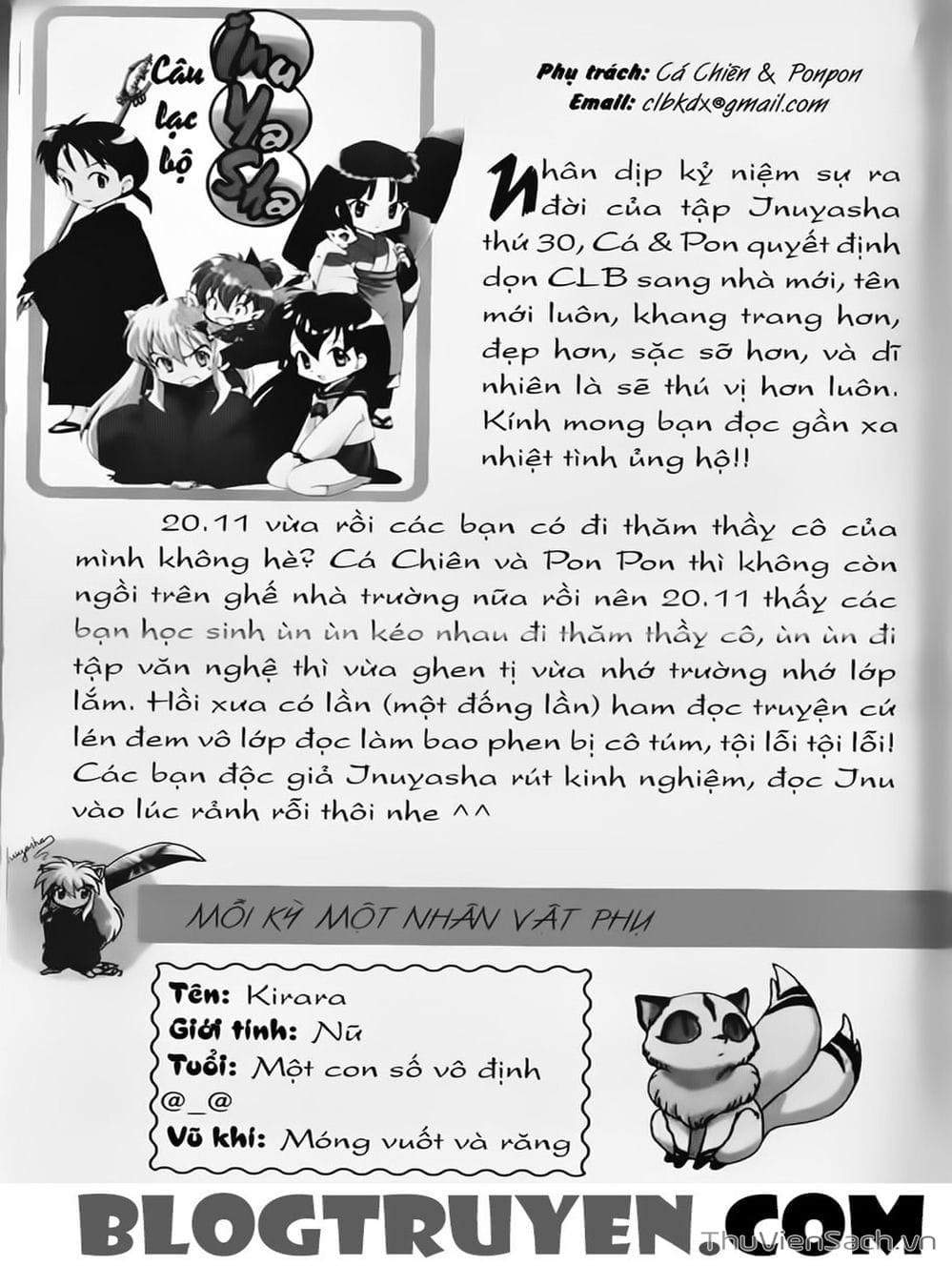 Truyện Tranh Khuyển Dạ Xoa - Inuyasha trang 5