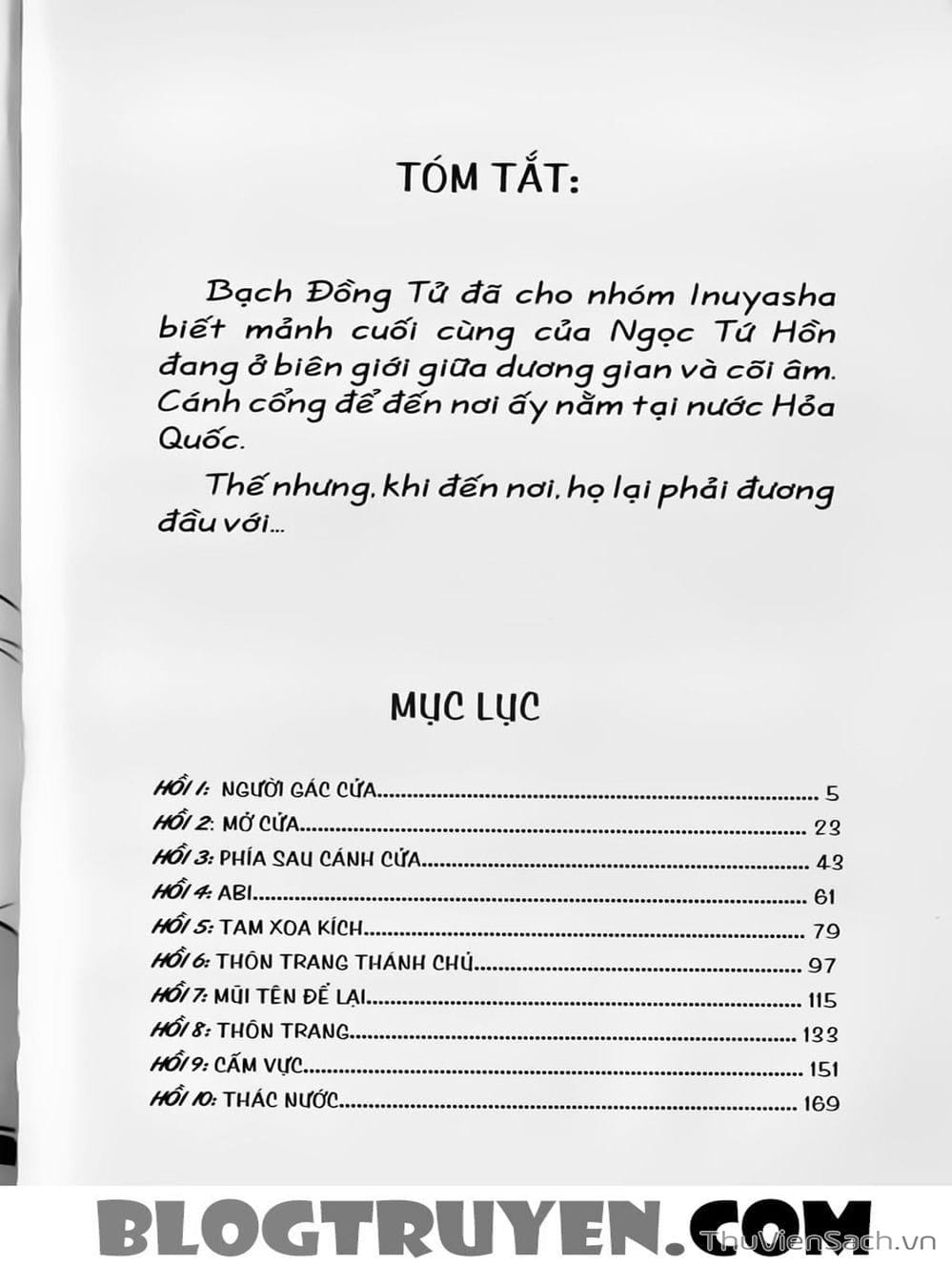 Truyện Tranh Khuyển Dạ Xoa - Inuyasha trang 5