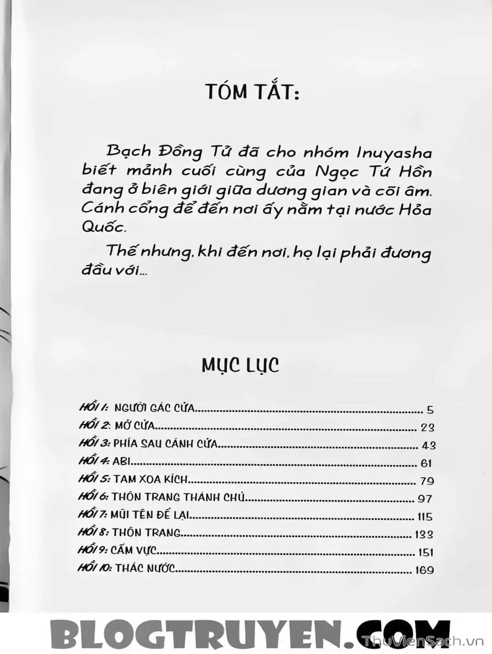 Truyện Tranh Khuyển Dạ Xoa - Inuyasha trang 5