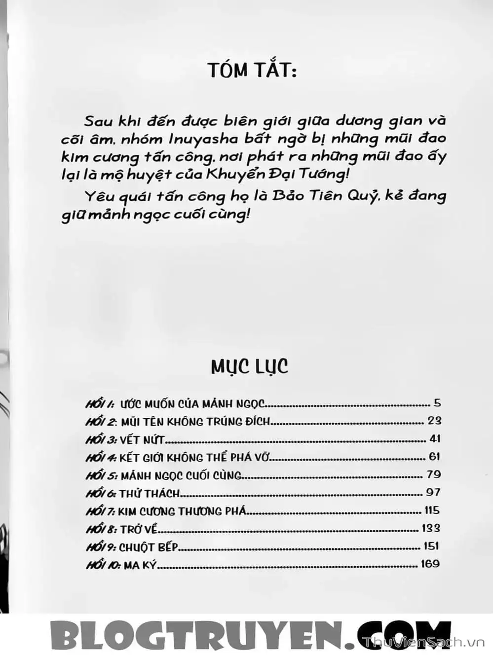 Truyện Tranh Khuyển Dạ Xoa - Inuyasha trang 5