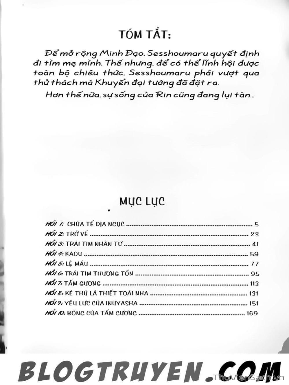 Truyện Tranh Khuyển Dạ Xoa - Inuyasha trang 5