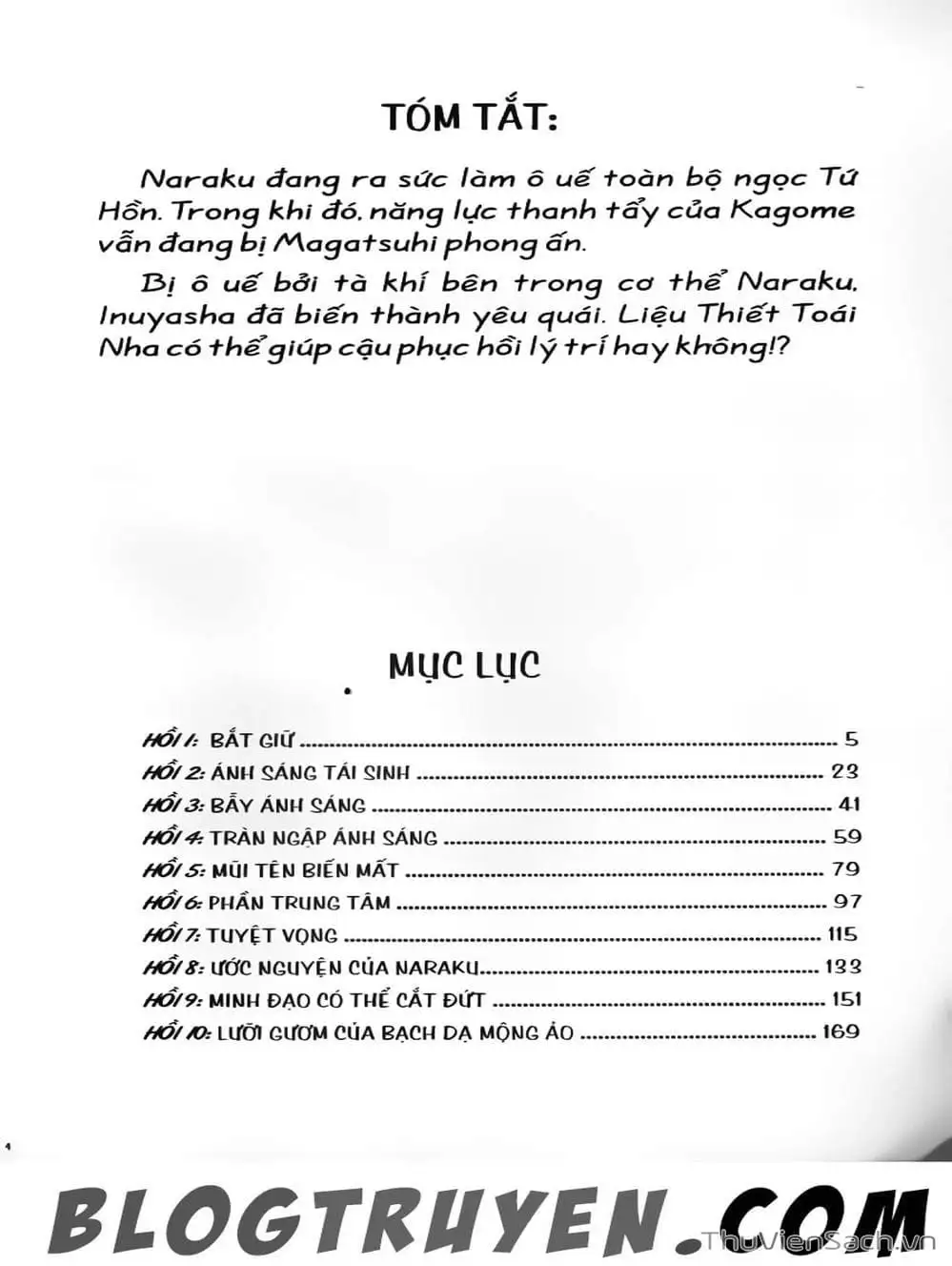 Truyện Tranh Khuyển Dạ Xoa - Inuyasha trang 5