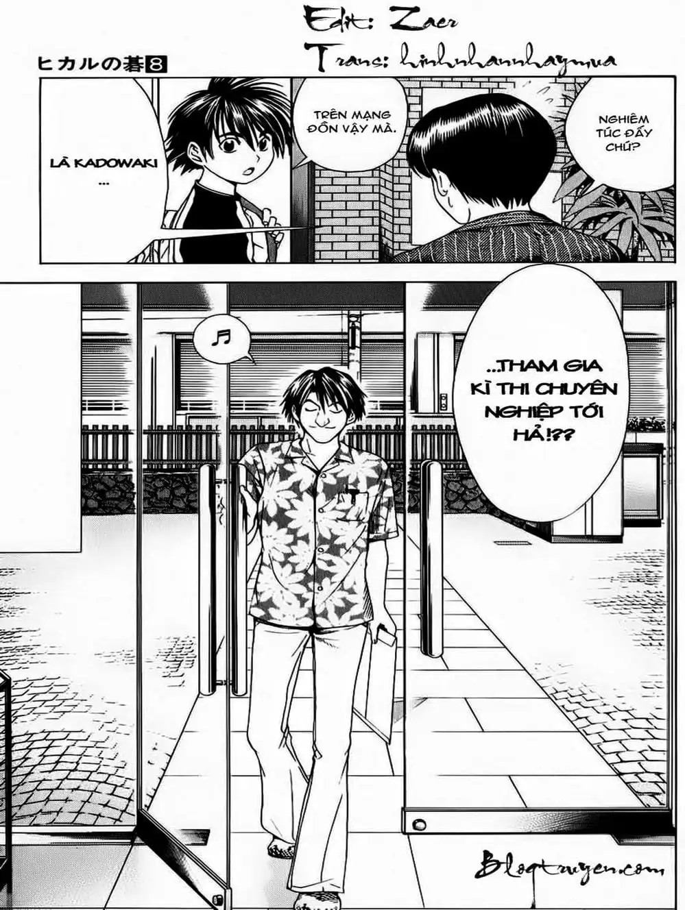 Truyện Tranh Kì Thủ Cờ Vây - Hikaru No Go trang 6