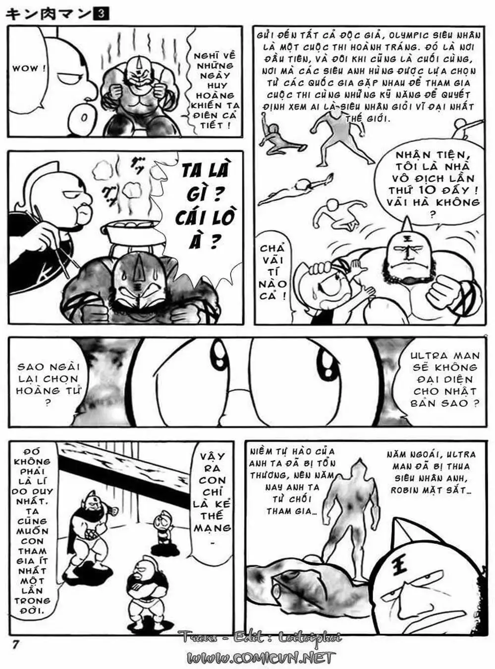 Truyện Tranh Lực Sĩ Kinniku - Kinnikuman trang 5