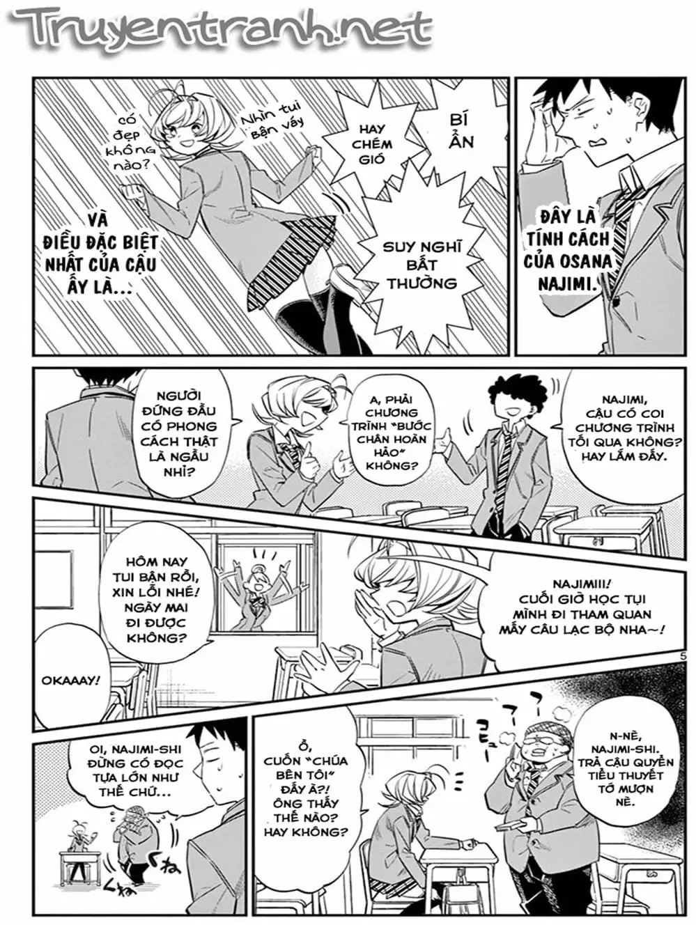 Truyện Tranh Komi Không Thể Giao Tiếp - Komi San Wa Komyusho Desu trang 5