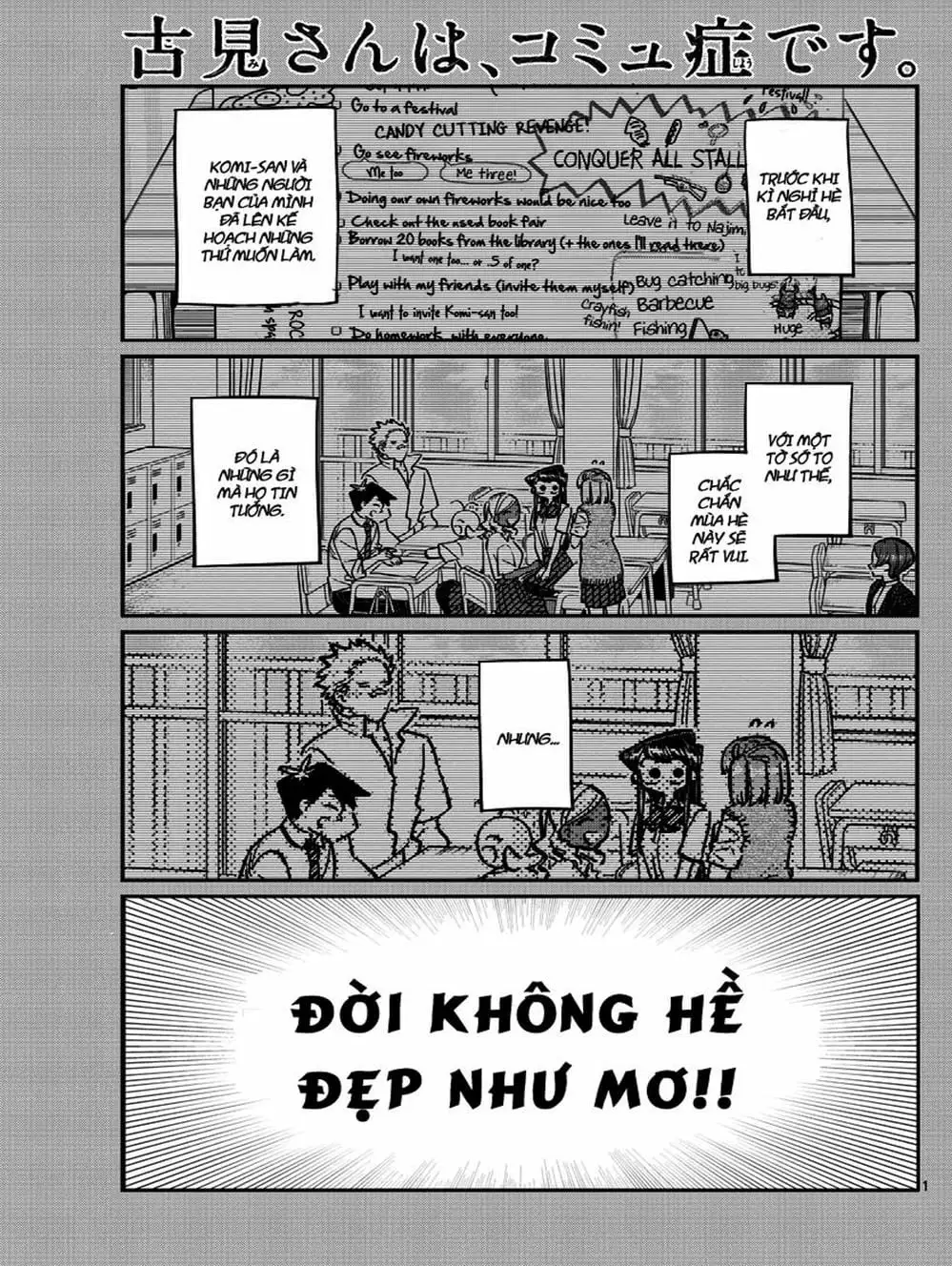 Truyện Tranh Komi Không Thể Giao Tiếp - Komi San Wa Komyusho Desu trang 5
