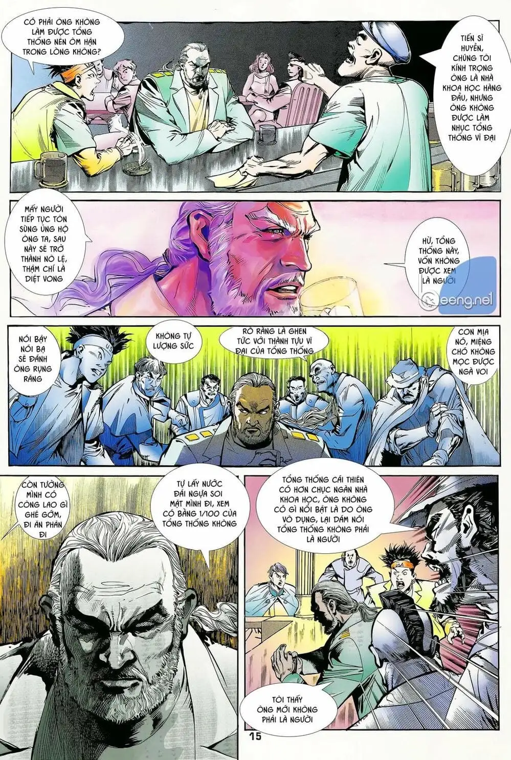 Truyện Tranh Long Hổ 5 Thế trang 8