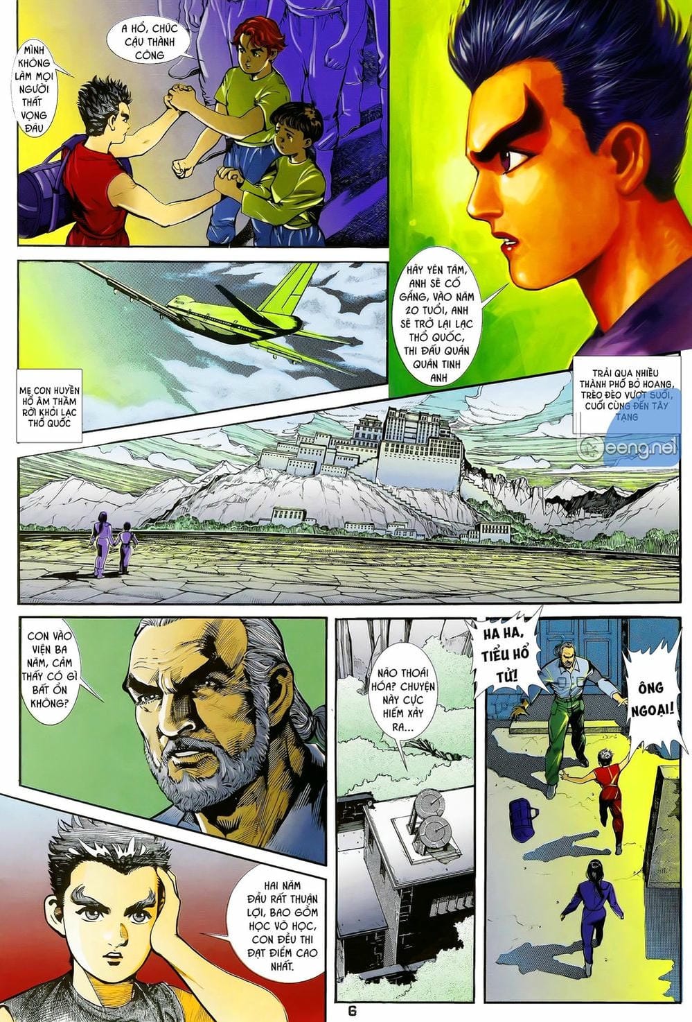 Truyện Tranh Long Hổ 5 Thế trang 8