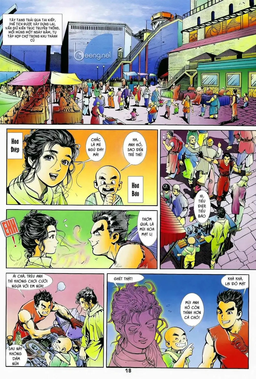 Truyện Tranh Long Hổ 5 Thế trang 8