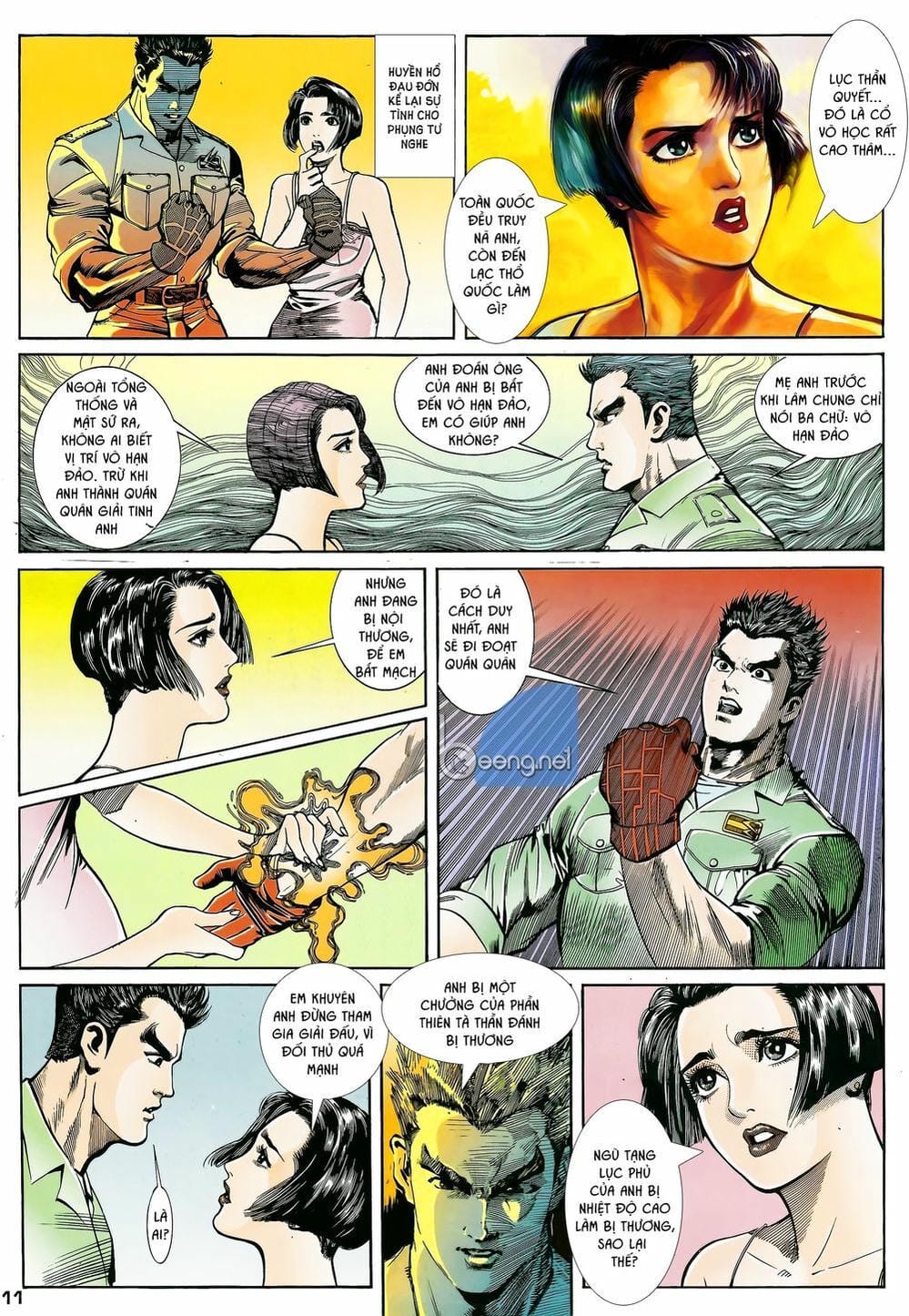 Truyện Tranh Long Hổ 5 Thế trang 8