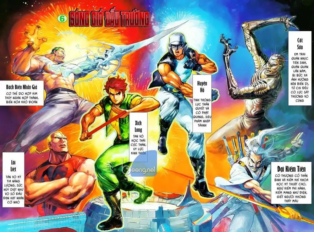 Truyện Tranh Long Hổ 5 Thế trang 8