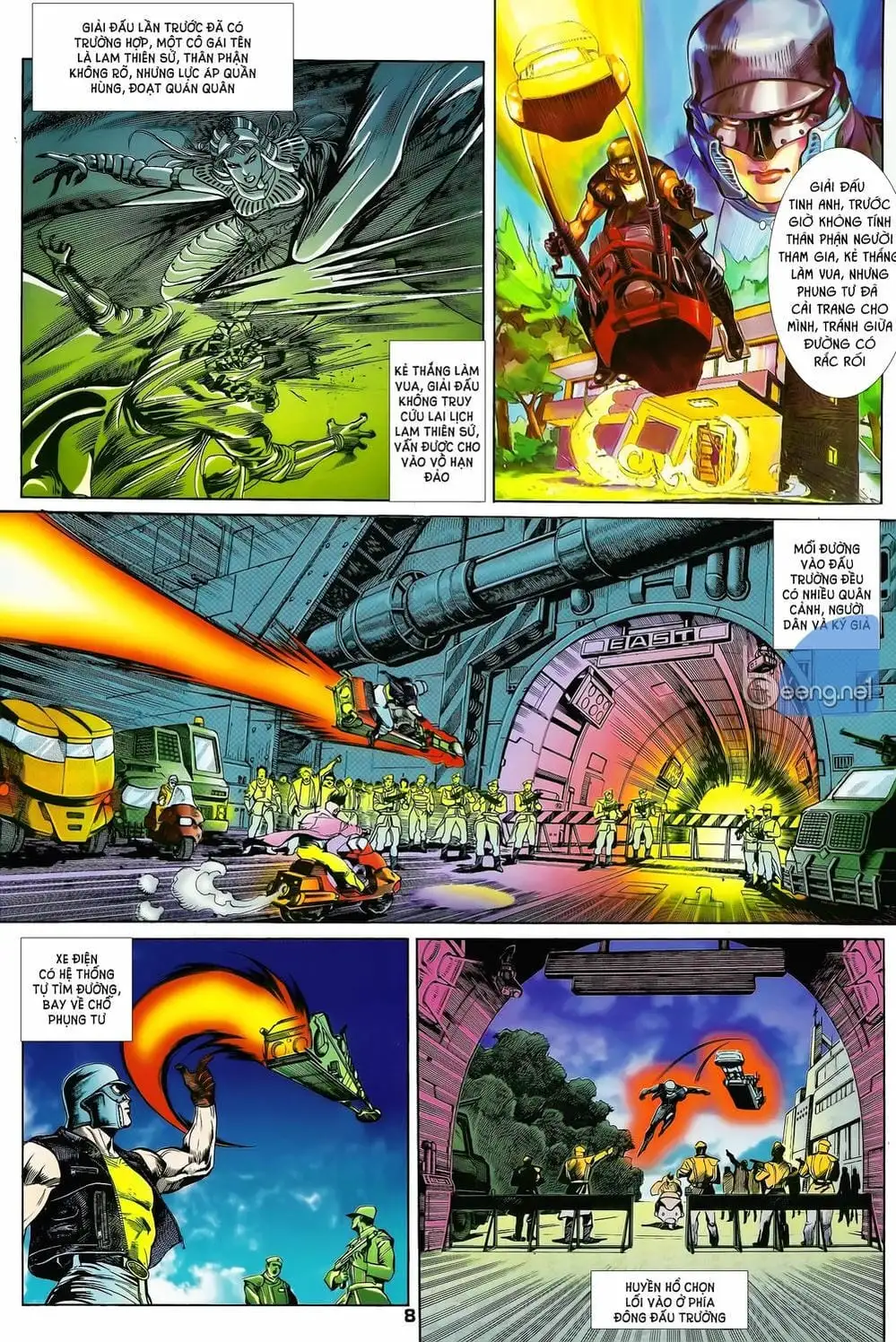 Truyện Tranh Long Hổ 5 Thế trang 8