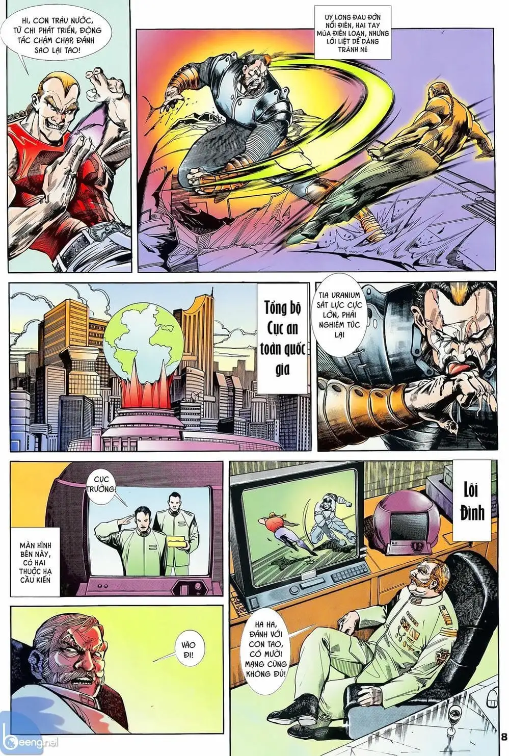Truyện Tranh Long Hổ 5 Thế trang 8