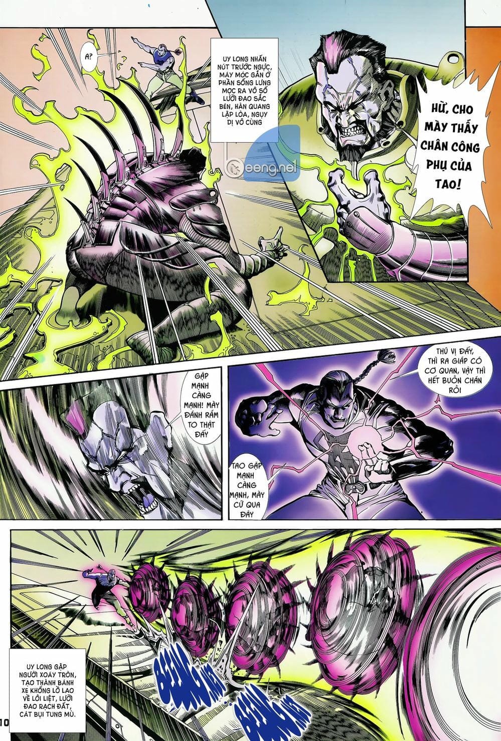 Truyện Tranh Long Hổ 5 Thế trang 8