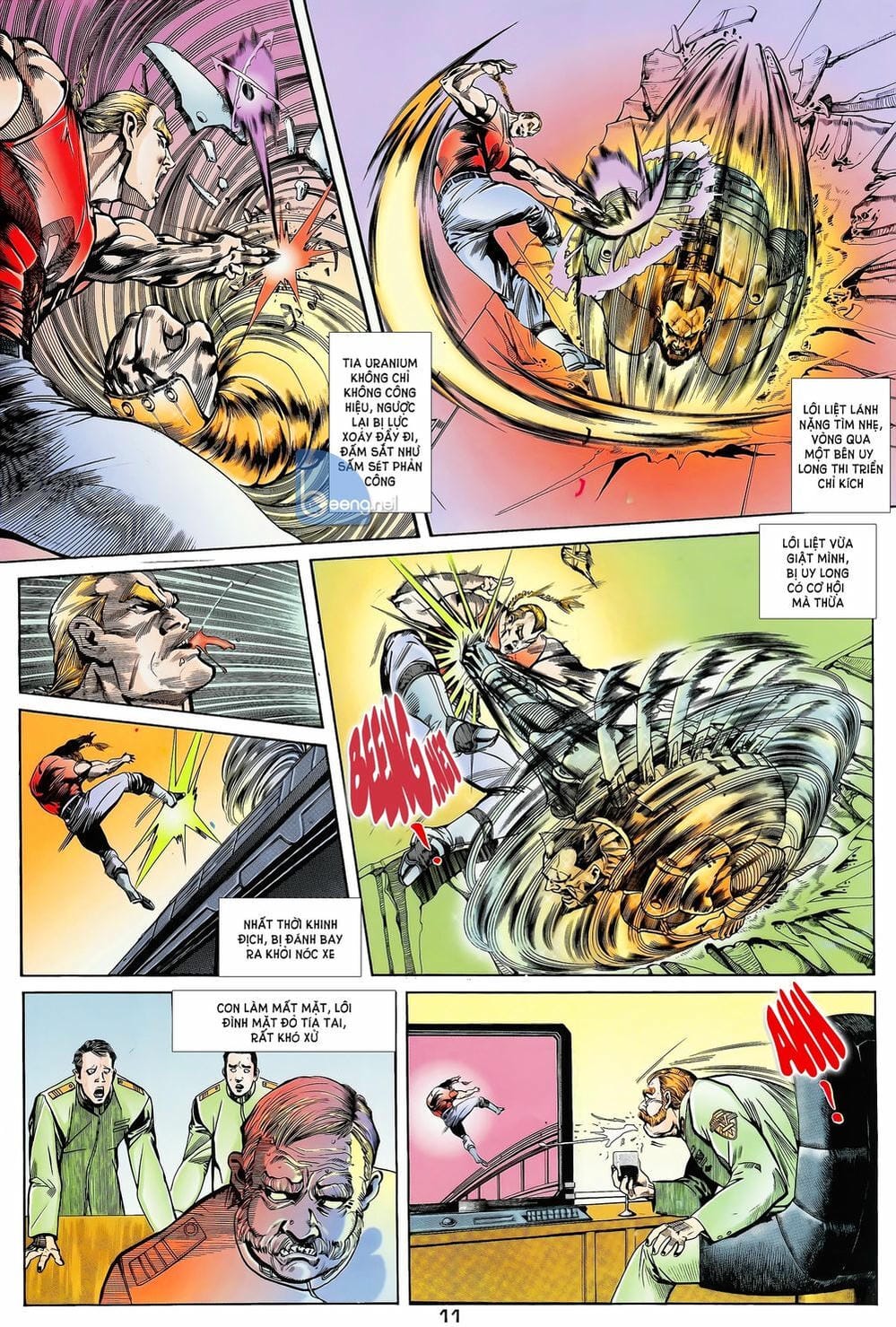 Truyện Tranh Long Hổ 5 Thế trang 8