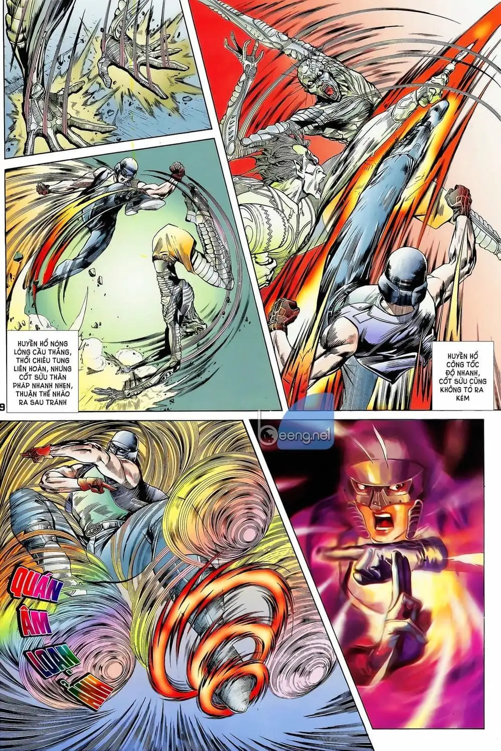 Truyện Tranh Long Hổ 5 Thế trang 8