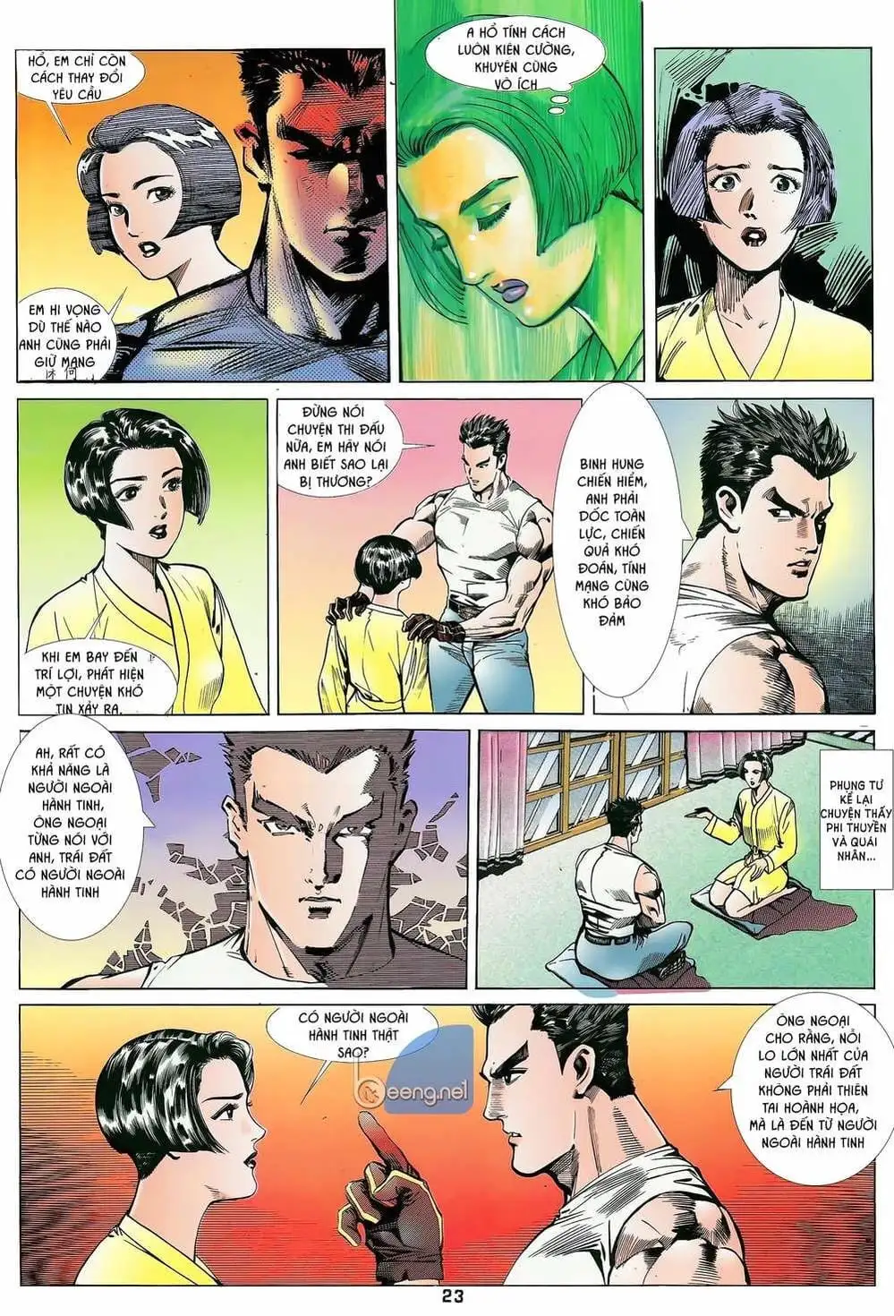 Truyện Tranh Long Hổ 5 Thế trang 8