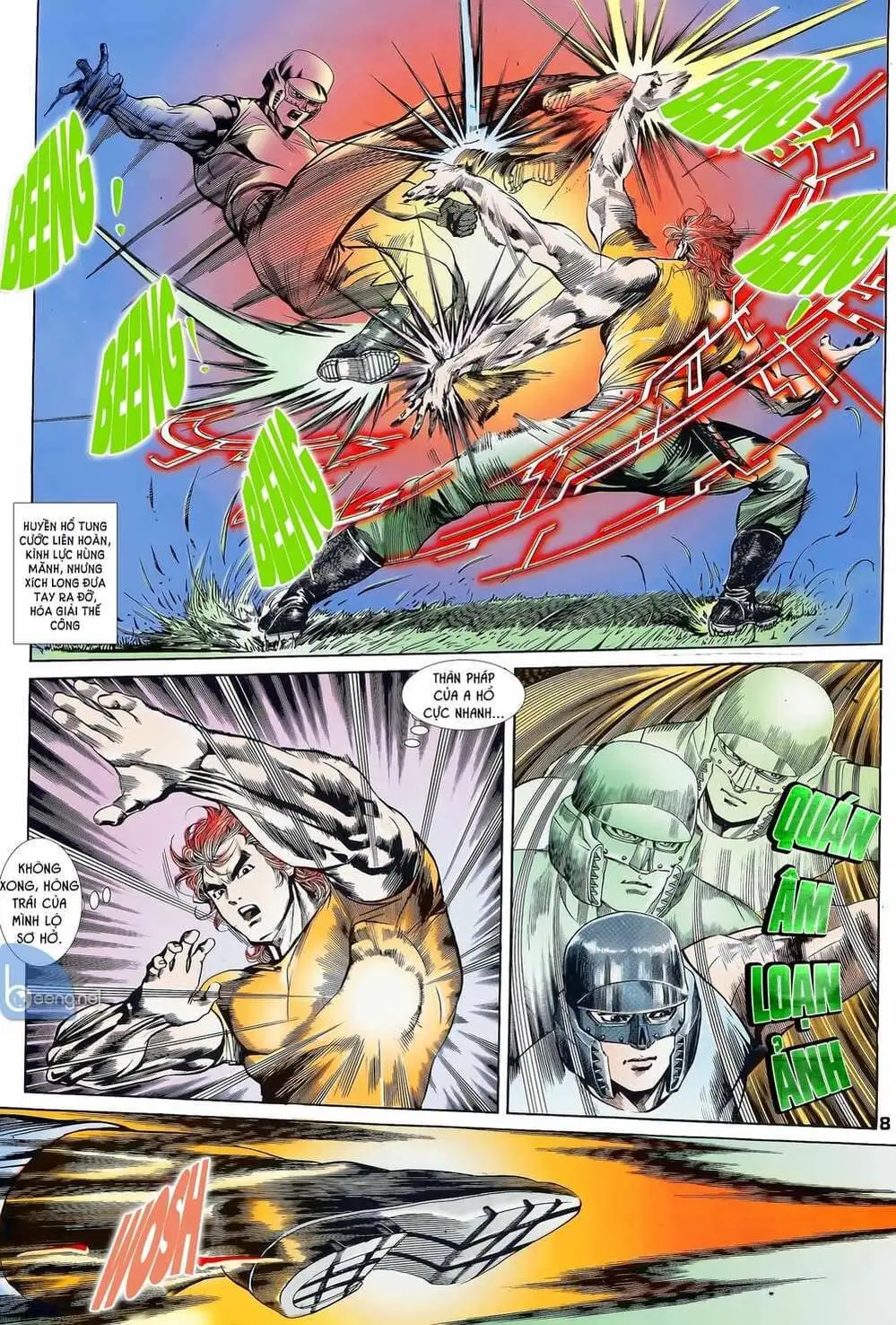 Truyện Tranh Long Hổ 5 Thế trang 8