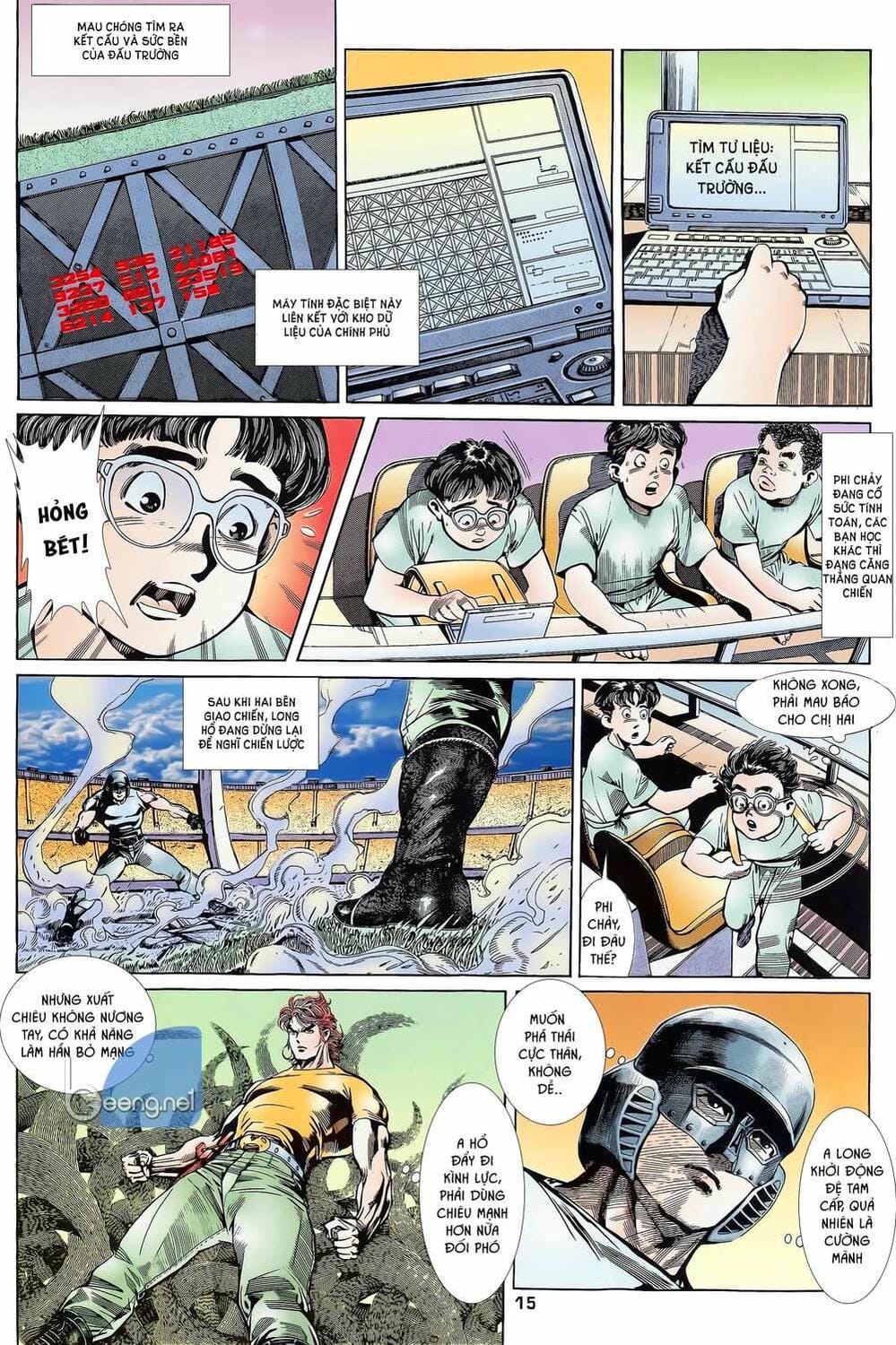 Truyện Tranh Long Hổ 5 Thế trang 8