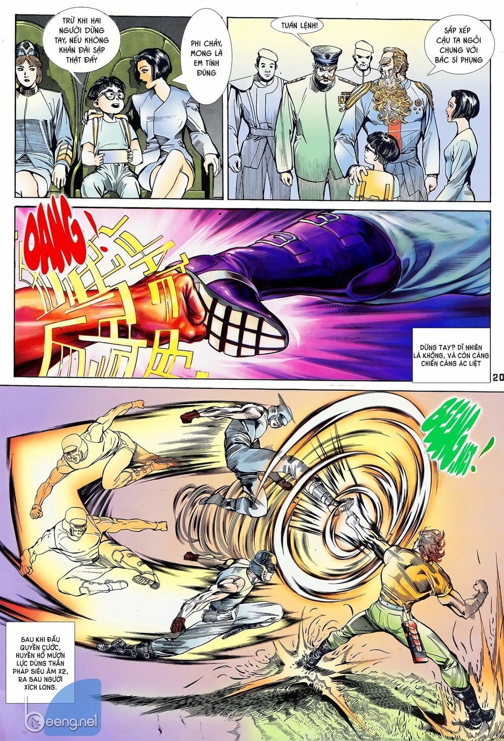 Truyện Tranh Long Hổ 5 Thế trang 8