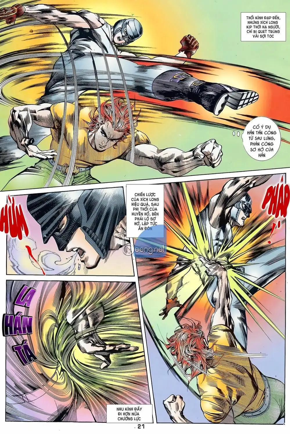 Truyện Tranh Long Hổ 5 Thế trang 8