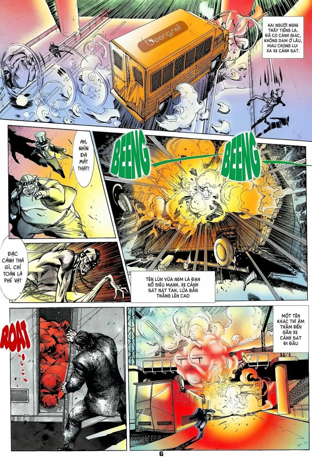 Truyện Tranh Long Hổ 5 Thế trang 8