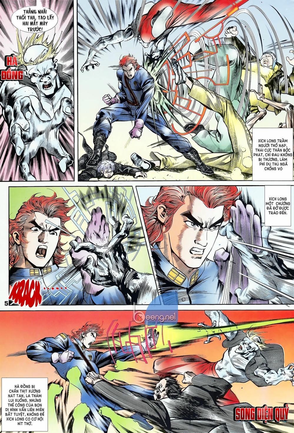 Truyện Tranh Long Hổ 5 Thế trang 8