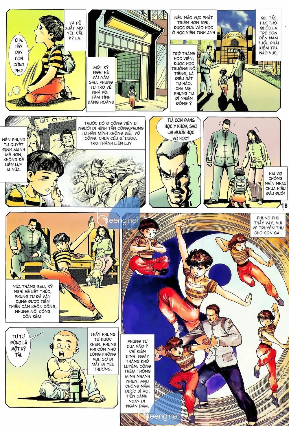 Truyện Tranh Long Hổ 5 Thế trang 8