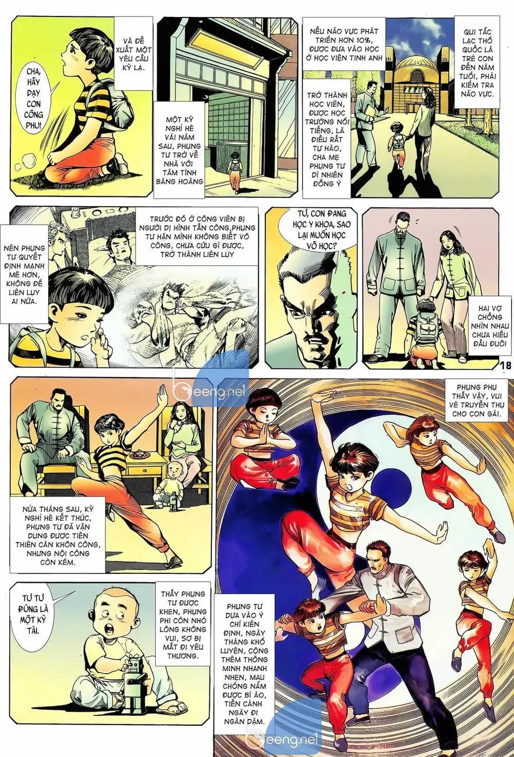 Truyện Tranh Long Hổ 5 Thế trang 8