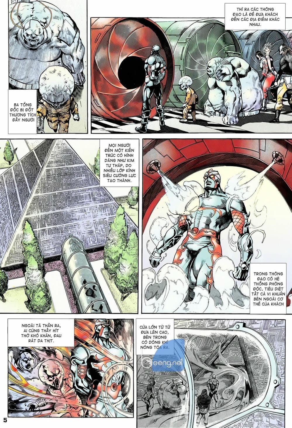 Truyện Tranh Long Hổ 5 Thế trang 8