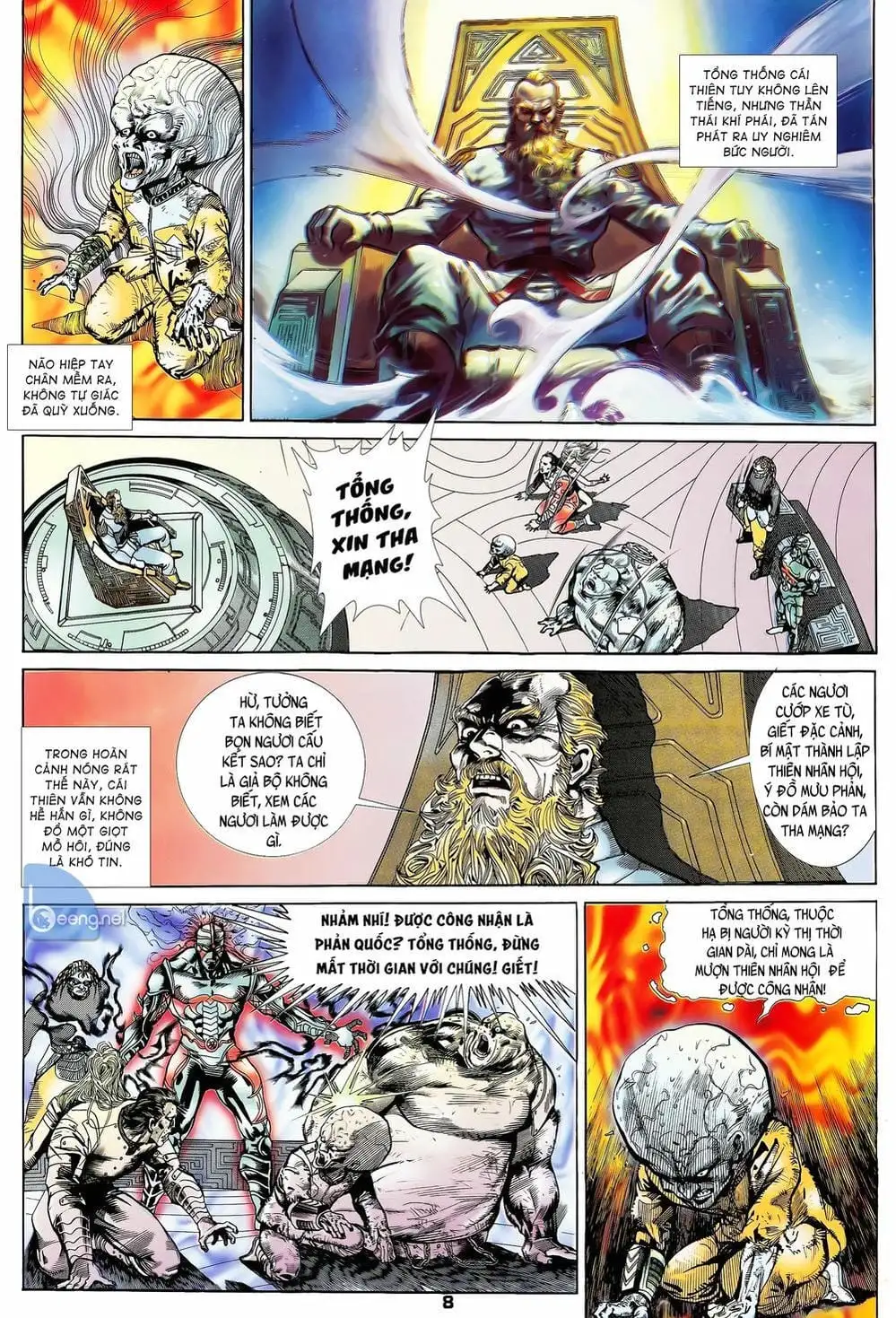 Truyện Tranh Long Hổ 5 Thế trang 8