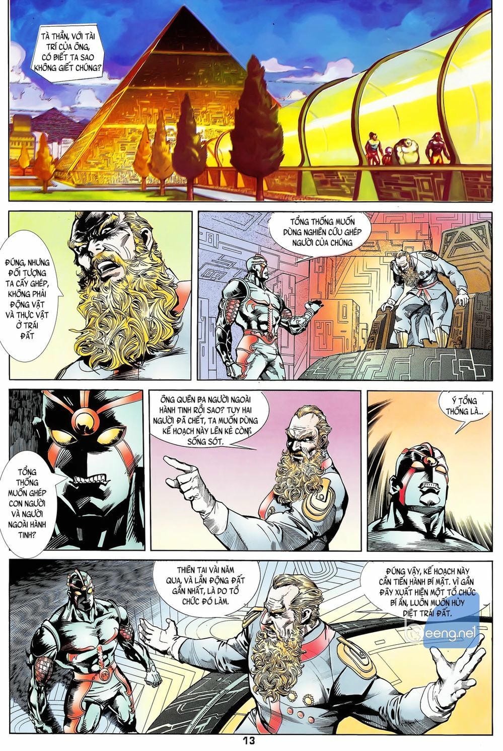 Truyện Tranh Long Hổ 5 Thế trang 8