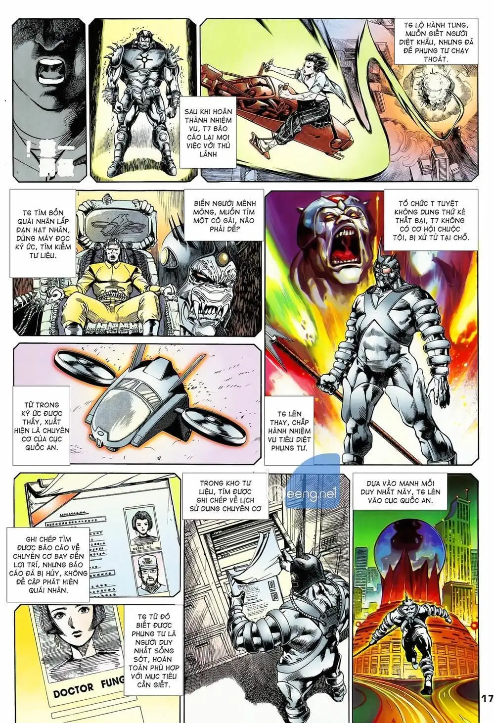 Truyện Tranh Long Hổ 5 Thế trang 8