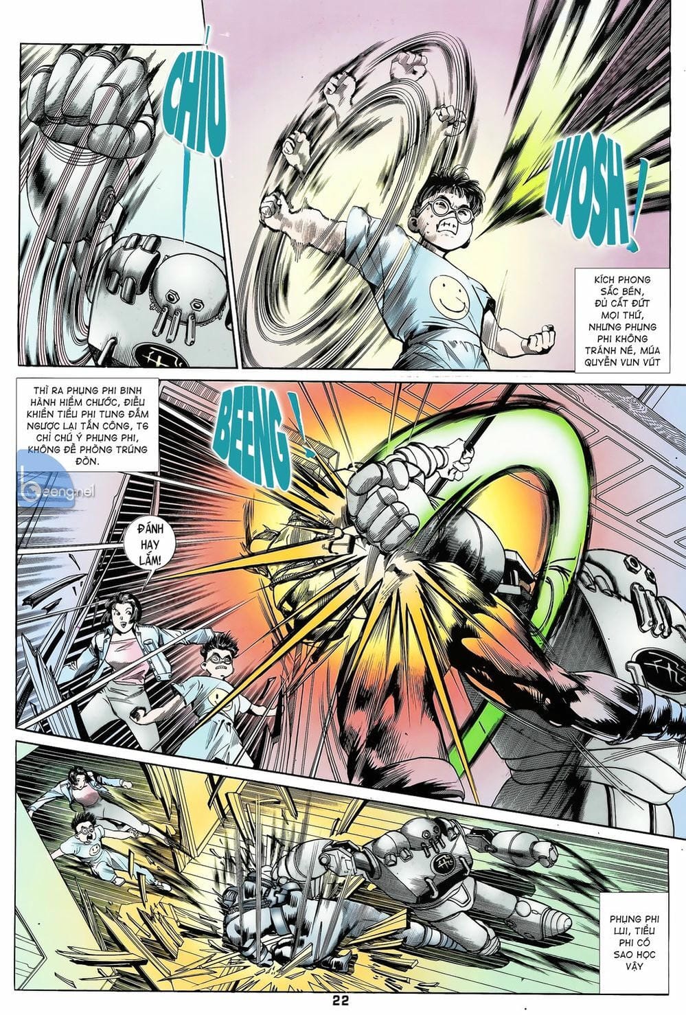 Truyện Tranh Long Hổ 5 Thế trang 8