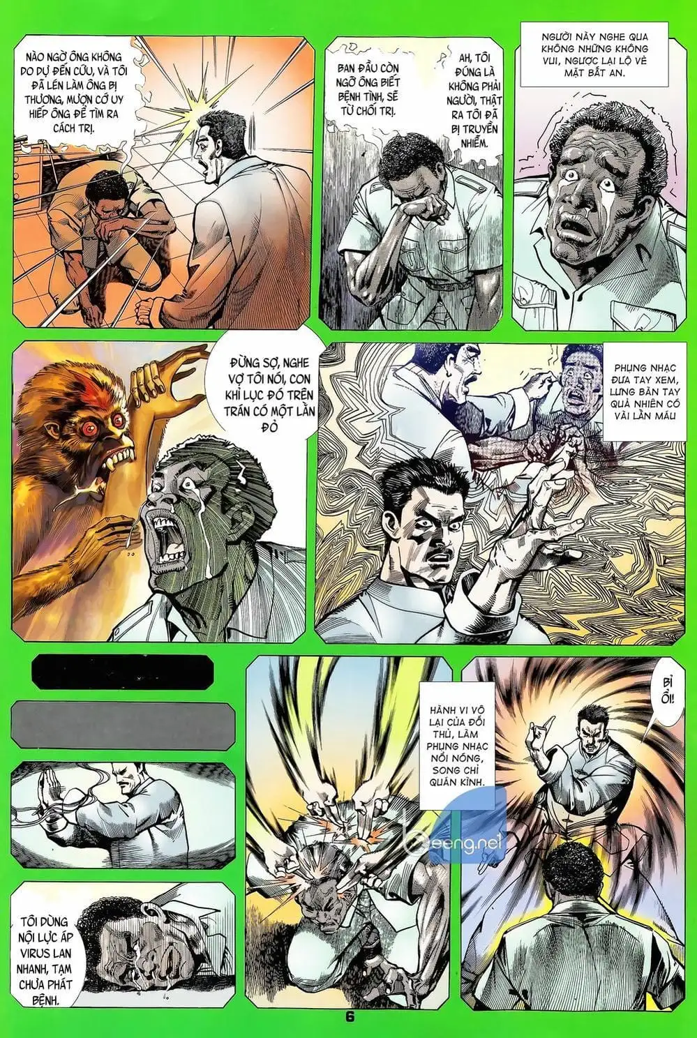 Truyện Tranh Long Hổ 5 Thế trang 8