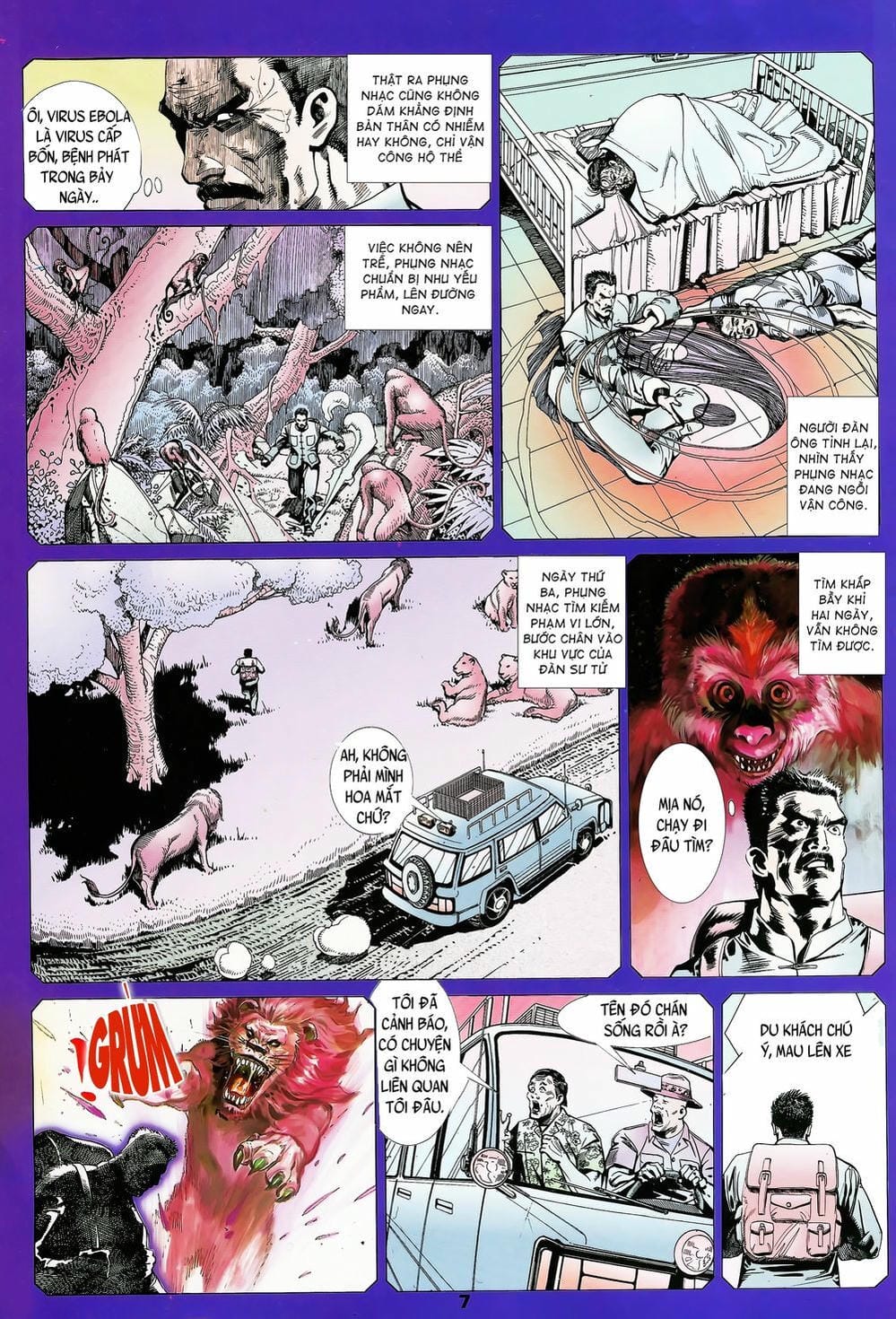 Truyện Tranh Long Hổ 5 Thế trang 8