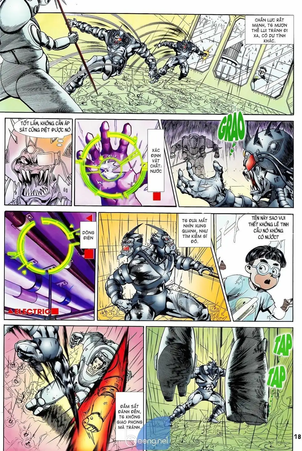 Truyện Tranh Long Hổ 5 Thế trang 8