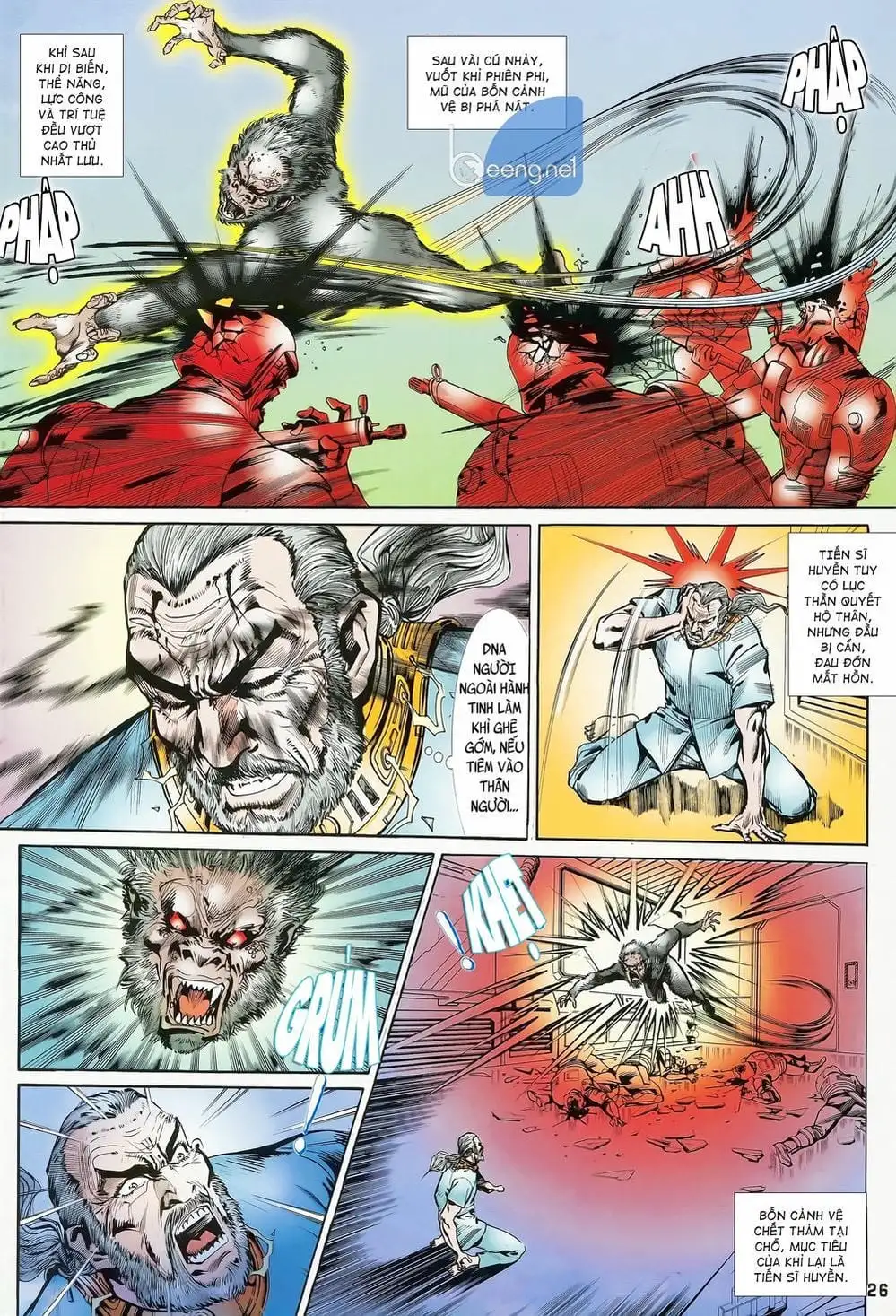 Truyện Tranh Long Hổ 5 Thế trang 8