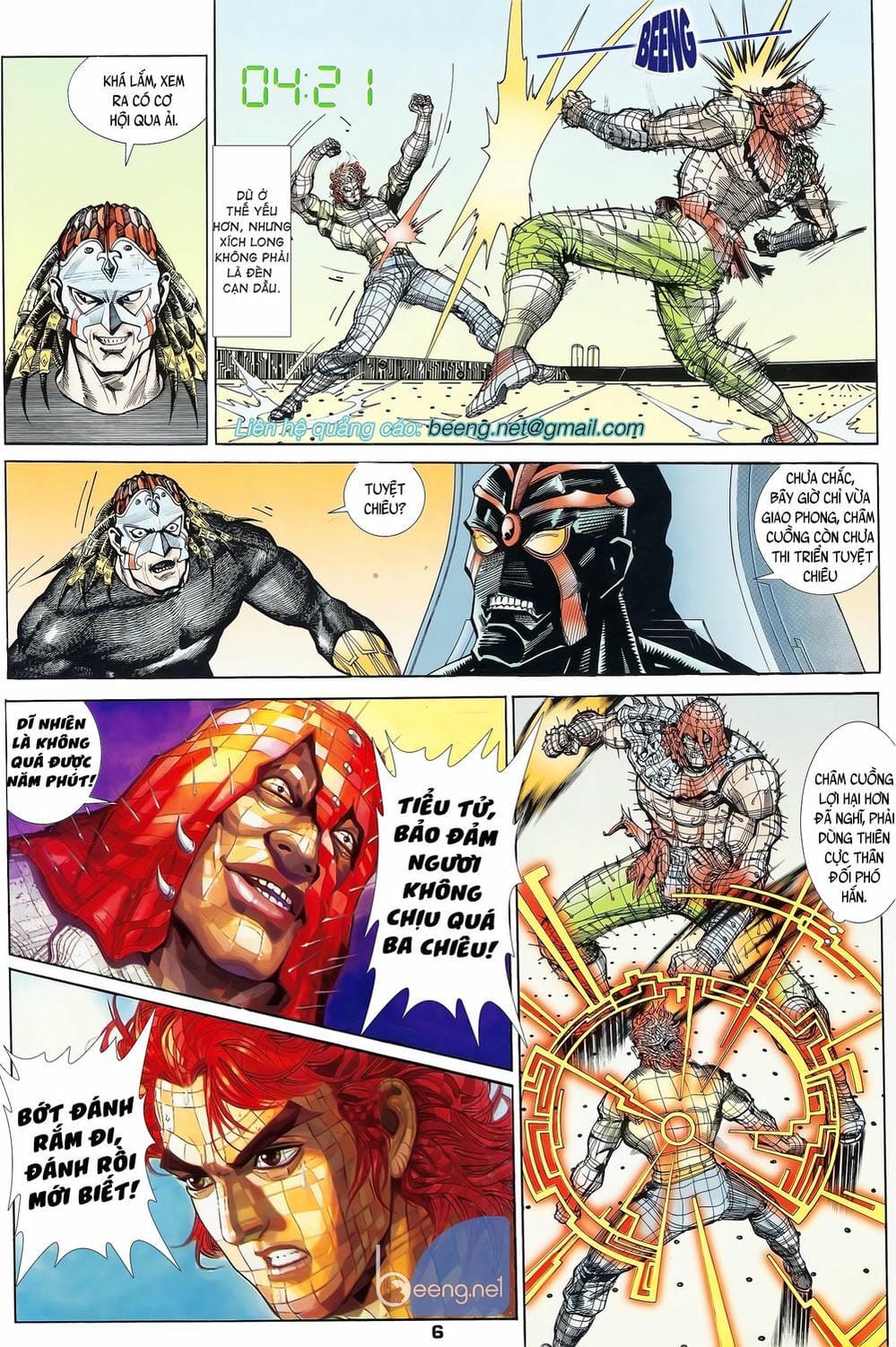 Truyện Tranh Long Hổ 5 Thế trang 8