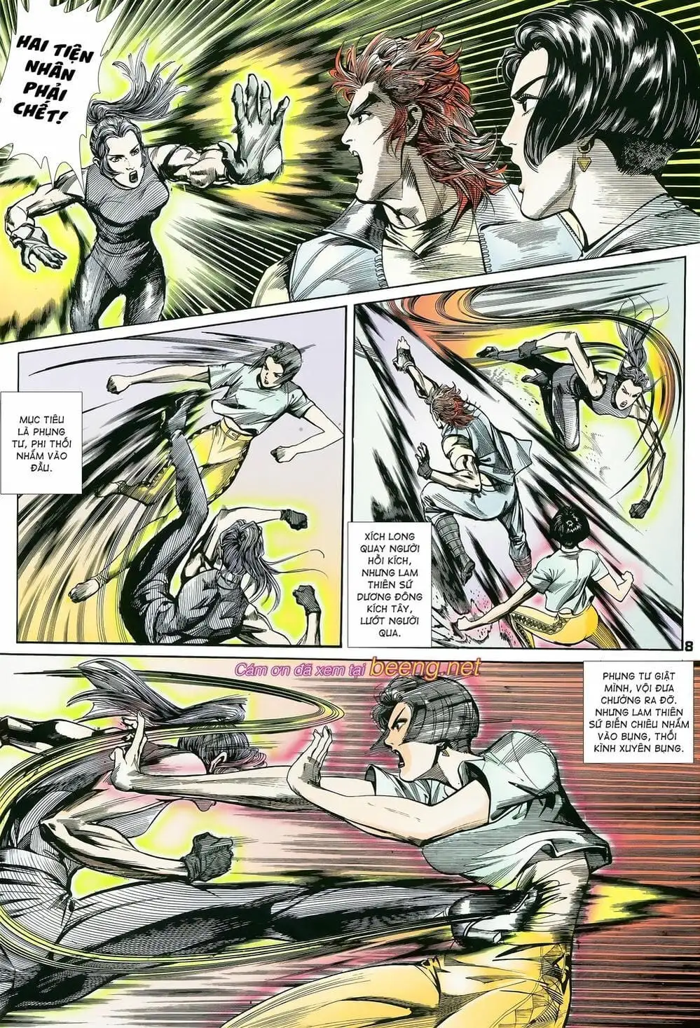 Truyện Tranh Long Hổ 5 Thế trang 8