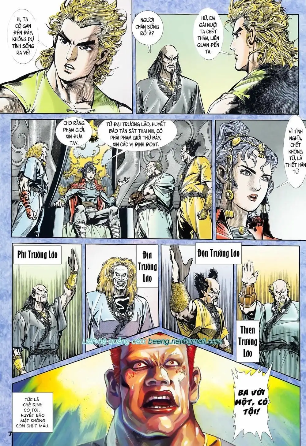 Truyện Tranh Long Hổ 5 Thế trang 8