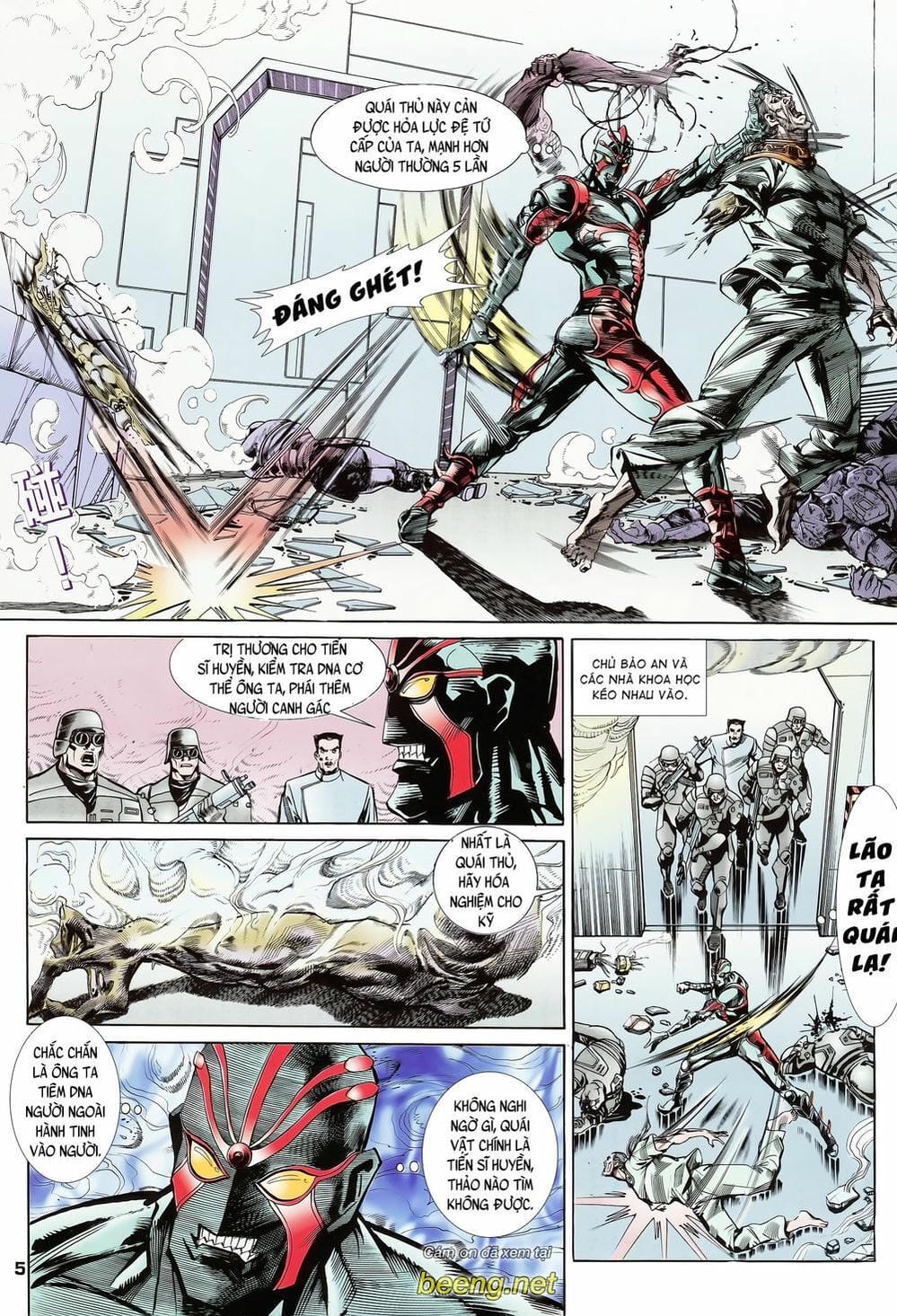 Truyện Tranh Long Hổ 5 Thế trang 8