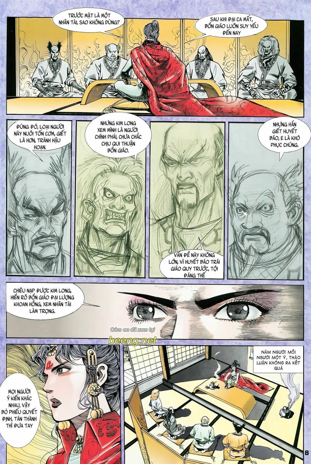 Truyện Tranh Long Hổ 5 Thế trang 8